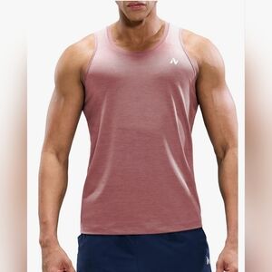NWT Nepest Quick Dry Athletic Tank Top In Heather Dusty Pink. L